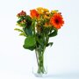 Brievenbus Boeket oranje vaas